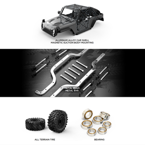 MJX Hype Go 1/12 4WD Motor sin escobillas Coche Carcasa <span class=keywords><strong>de</strong></span> aluminio Metal Escalada Off-Road Monster Truck 12 km/H Control remoto <span class=keywords><strong>de</strong></span> velocidad - Product Image 5