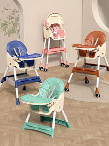 Silla Alta de Plástico al por Mayor con Plato de Alimentación RHS-HC2 China para Bebés, Silla de Comedor Ajustable en Altura para Niños - Product Image 5