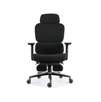Chaise de bureau et de gaming moderne personnalisable, grande taille, design exécutif, ergonomique, siège en tissu maillé, alliage d'aluminium réglable