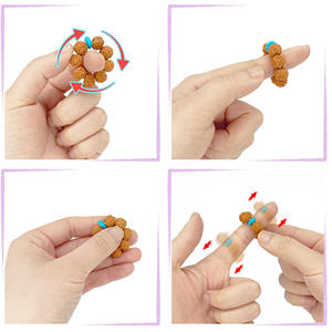 Nuevo Diseño al por Mayor, Anillo de Descompresión para Manos, Anillo de Dedo con Forma de Bodhi, Masajeador de Dedos, Juguetes para Dedos - Product Image 2