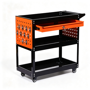 Armoire à outils de garage, armoire de rangement en acier robuste à double porte avec serrure à clé, étagères réglables pour atelier, mécanicien, maison - Product Image 1