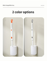 Vente chaude Éponges à récurer électriques à usage unique brosses de nettoyage de crevasse en plastique ensemble de brosses de nettoyage de toilette de salle de bain