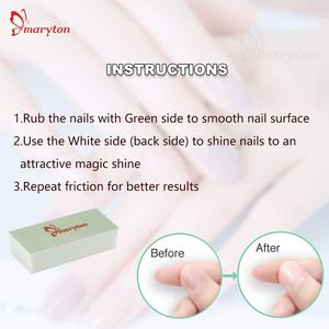 Pulidor de Uñas de Doble Cara Verde y Blanco de Material EVA al por Mayor, Mini Pulidor Rápido para un Brillo Intenso - Product Image 5