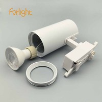Meilleur vendeur LED COB GU10 MR16 downlight boîtier réglable aluminium LED SMD GU10 projecteur tracklight avec support GU10