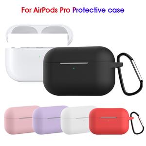 Étui de protection en silicone personnalisé avec logo et <span class=keywords><strong>mousqueton</strong></span> pour <span class=keywords><strong>AirPods</strong></span> Pro - Product Image 3