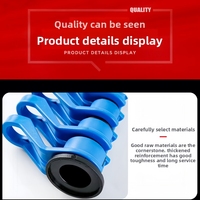 Kit de 6 outils de déconnexion rapide pour tuyaux de climatisation en plastique bleu, pour conduites d'air froid, lignes de carburant et raccords de réfrigérant, pour réparation automobile