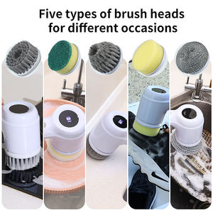 <span class=keywords><strong>Brosse</strong></span> de nettoyage <span class=keywords><strong>électrique</strong></span> 5 en 1 avec écran LED USB pour cuisine, <span class=keywords><strong>brosse</strong></span> à vaisselle, nettoyeur d'évier, <span class=keywords><strong>brosse</strong></span> rotative - Product Image 6