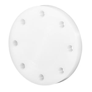 Bride aveugle en PVDF DN15-DN100, raccord de tuyauterie chimique circulaire poli, résistant aux hautes températures et à la corrosion - Product Image 1