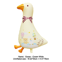 Cadeau préféré des enfants, fournisseur de ballons, joie enfantine, oie gonflable 55*78 CM, oie de dessin animé pour thème extérieur et baby shower
