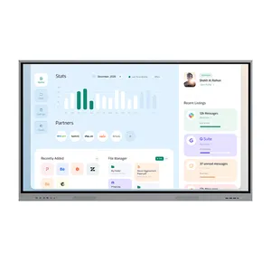 用于会议和类交互式面板的75英寸智能触摸屏数字白板智能交互式板