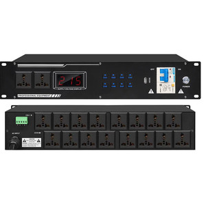 Controlador Secuenciador de Potencia Profesional de Audio de Alta Fidelidad de 16 + 2 Canales con Protección USB SC y Conexión en Cascada de 232 Controles - Product Image 2
