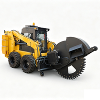 Machine de micro-tranchage avec profondeur de coupe de 800 mm pour la pose de câbles à fibres optiques et l'installation de services souterrains