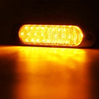 Feux de position latéraux ambrés à 27 LED pour bateau, remorque, camion, bus, feux de position arrière de remorque, feux de position de cabine de camion, feux arrière de camping-car