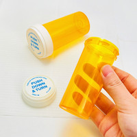Vente en gros de flacons à capuchon push-down et turn résistants aux enfants flacons de pilules en plastique pour contenants de médicaments