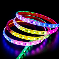 Tira de luces LED direccionable mágica programable de píxeles RGB RGBW 5V 12V 24V SPi WS2811 WS2812B UCS1903 SK6812 DMX512