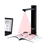 Scanner de documents A3 21MP avec technologie d'aplatissement automatique, interface USB, OCR, SDK, TWAIN, aluminium noir, garantie 1 an, en stock