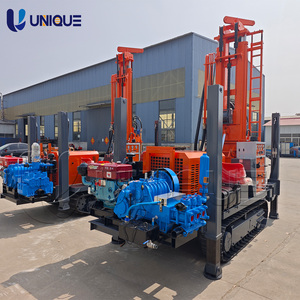 UNIQUEMAC Foreuse hydraulique portable diesel sur chenilles pour puits d'eau 300m Vente directe Fabricant - Product Image 6