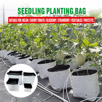 Sac de culture respirant en PE noir avec extérieur blanc, 5 gallons, réfléchissant et résistant aux UV pour pépinière, adapté aux climats chauds, pour semis et légumes