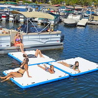 Quai gonflable Dock flottant gonflable personnalisé Sup flottant île de pêche plate-forme de quai gonflable