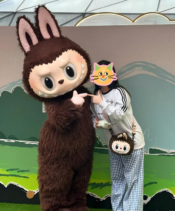 Labubu コスプレ 高品質の大人のlabubuマスコット衣装カスタムコスプレ服