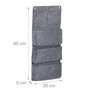 Bolsas de Almacenamiento Colgantes de Fieltro Grandes con Múltiples Bolsillos, Bolsa de Almacenamiento Decorativa para Colgar en la Pared, Organizador para Detrás de las Puertas - Product Image 2