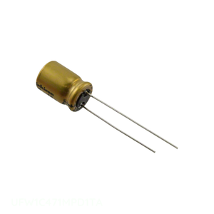 Condensateur traversant UFW1C471MPD1TA en aluminium 470 µF 20 % 16 V RADIAL TH 470 µF - Product Image 1