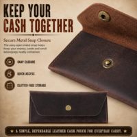 Pochette de voyage en cuir véritable faite à la main pour hommes et femmes, avec bouton-pression, organiseur de billets et cartes, personnalisable, fabrication OEM, vente en gros