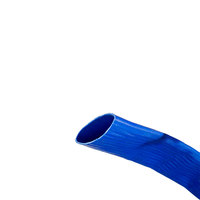 Tuyau flexible plat en PVC extrudé sur mesure, diamètre 153 mm, couleur bleue, résistant à l'usure, anti-UV, pression 4 bars, polyester