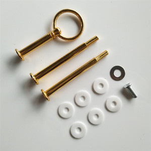 라운드 블랙 케이크 스탠드 핸들 하이 퀄리티 케이크 플레이트 핸들 2 단 3 단 컵케익 스탠드 핸들 - Product Image 4