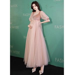 <span class=keywords><strong>Vestido</strong></span> de noche de fiesta para mujeres embarazadas, ropa de boda de maternidad, foto - Product Image 4