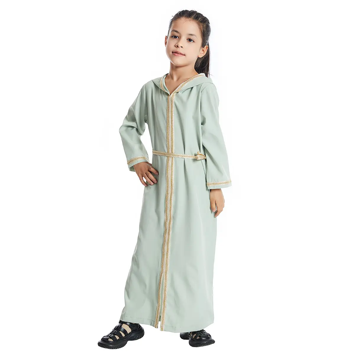 Vestido con capucha del Sudeste Asiático para niños musulmanes