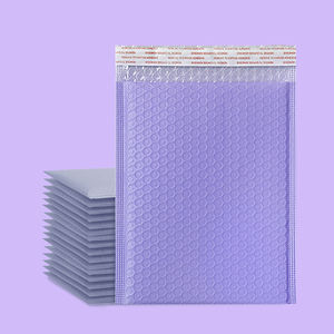 Bolsa de Burbujas de Película Coextruida Biodegradable Ecológica Morada de 40x45+5CM de Grosor para Cosméticos, Joyería, Servicio Exprés, Logotipo Personalizado - Product Image 1