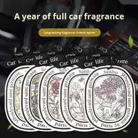 Premium Auto-Lufterfrischer-Tabletten aus Papiermaterial Natürliche Verdampfung Langanhaltender Frischer Duft Natürlicher Geruch Formaldehydfrei für Auto
