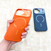 Étui de téléphone magnétique antichoc avec couvercle coulissant pour appareil photo, coque robuste en TPU, protection anti-rayures