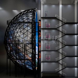 Équipement de cinéma volant dynamique pour intérieur, grand écran annulaire 9D à vision directe, avec écran à boules holographiques multi-personnes à effet de poussée - Product Image 2