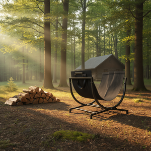 Support de rangement rectangulaire en acier robuste pour bûches, type autoportant, pour extérieur - Product Image 2