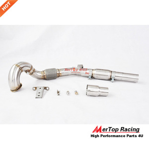 MERTOP RACE 4.0'' Downpipe Sportivo Catalizzato 200 celle per Golf MK7 MK7.5 GTI / <span class=keywords><strong>Seat</strong></span> Leon <span class=keywords><strong>Cupra</strong></span> 5F/RS 5E TFSI / A3 1.8T 2.0T - Product Image 3
