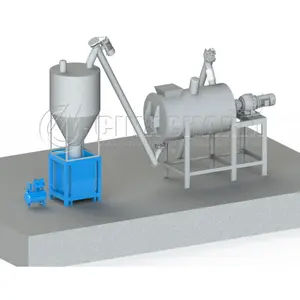 Machine à mortier à mélange sec ultra rentable 3-5 t/h ligne de production de mortier à mélange sec simple utilisée pour la fabrication de matières premières