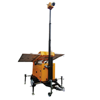 Remorque de surveillance mobile solaire OEM d'usine à prix abordable pour système de surveillance de sécurité