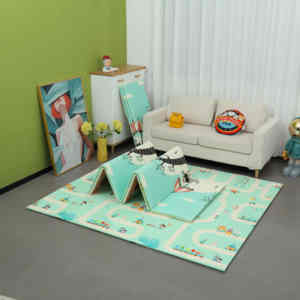 Jouet de sport intérieur/extérieur de 2cm d'épaisseur Tapis <span class=keywords><strong>en</strong></span> mousse pliable XPE Peluche pour bébé rampant et <span class=keywords><strong>camping</strong></span> - Product Image 5