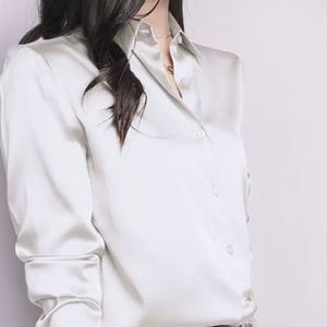 Chemise à col pour femme, coupe ample, couleur unie, haut de gamme, tendance - Product Image 2