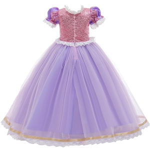 Vestido de fiesta de cumpleaños para niñas, cosplay de película de TV, disfraz de <span class=keywords><strong>princesa</strong></span> Rapunzel <span class=keywords><strong>enredados</strong></span> para Halloween y Navidad, venta al por mayor - Product Image 2