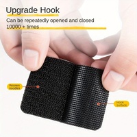 Rouleaux de ruban auto-agrippant personnalisés pour tapis de voiture, fixation invisible en tissu nylon réutilisable, attaches adhésives rapides, Velcro auto-adhésif
