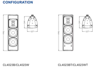 FDB audio 4 pouces barre de renfort sonore extérieure mosquée IP56 Grade haut-parleurs de colonne étanches