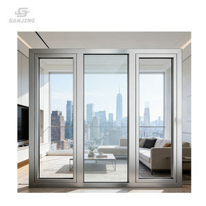 Fenêtres coulissantes australiennes pour <span class=keywords><strong>baie</strong></span> <span class=keywords><strong>vitrée</strong></span>, noires, à double vitrage avec rupture de pont thermique, Huricam Proop, dernier design de fenêtre <span class=keywords><strong>coulissante</strong></span> - Product Image 2