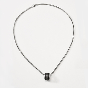 Kalung Choker Liontin Lingkaran Vintage Pendek Personalisasi JY Hip Hop dari Baja Anti Karat untuk Pria Wanita - Product Image 3