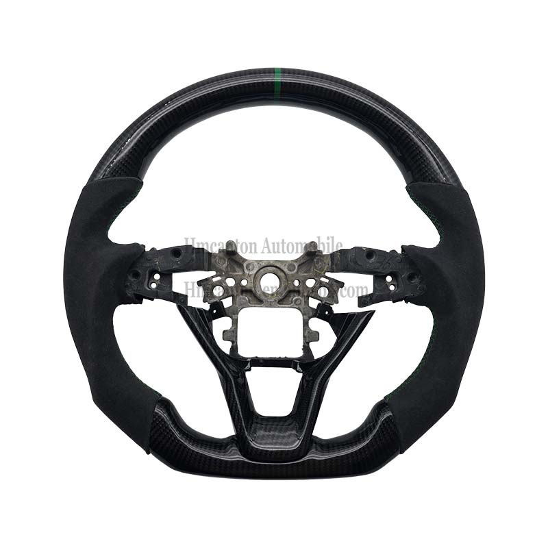 Gen 2 Fit Carbon+Alcantara+Green Stripe Stitching