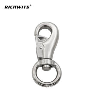RICHWITS Stainless Steel Bull Head Spring <b>Hook</b> <b>Dog</b> Clip Pet Accessory for Leashes <b>Hook</b> and Clip Set - Product Image 3