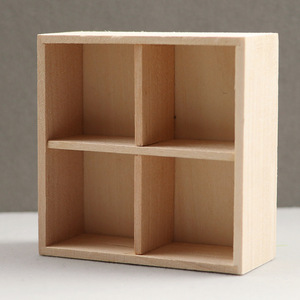 Meubles miniatures en bois pour maison de poupée, armoire de rangement à plusieurs niveaux à l'échelle 1:12 pour accessoires de maison de poupée - Product Image 2
