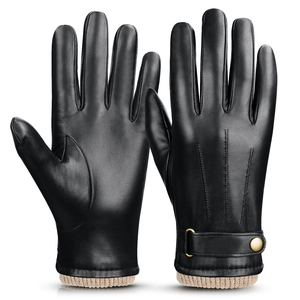 ถุงมือหนังแท้คุณภาพสูง ทนทาน สำหรับฤดูหนาว ออกแบบตามสั่ง ขายส่ง เหมาะสำหรับกิจกรรมกลางแจ้งและใช้งานทั่วไป สวมใส่สบาย - Product Image 1